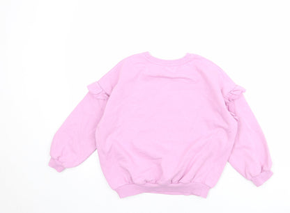 Encanto Girls Purple Cotton Pullover Sweatshirt Size 8 Years Pullover