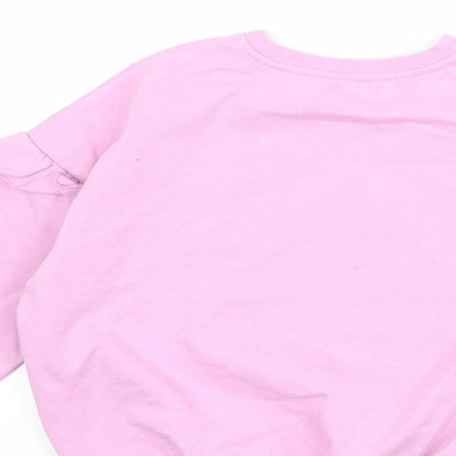 Encanto Girls Purple Cotton Pullover Sweatshirt Size 8 Years Pullover