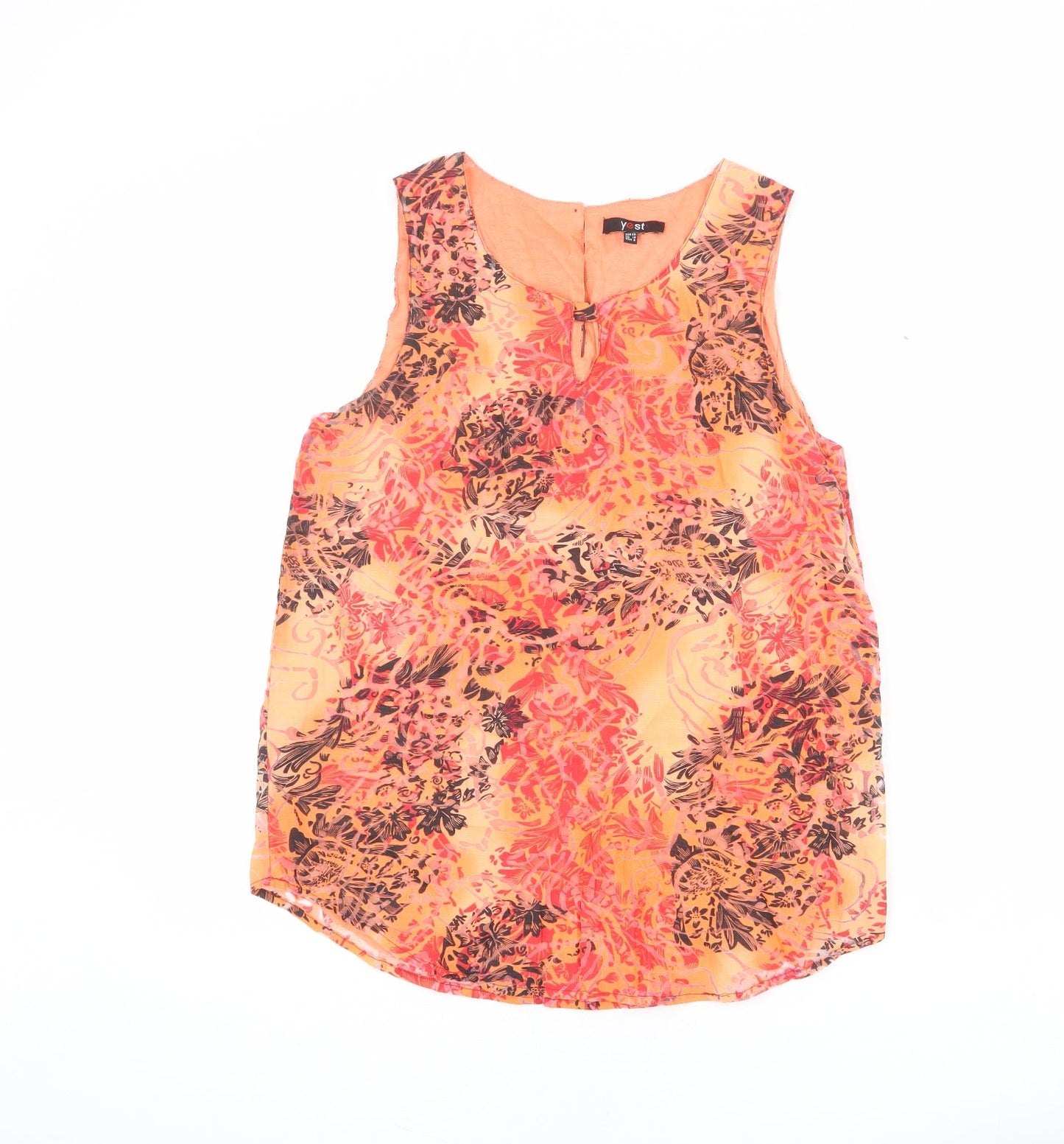Womens UK Size 10 Yest Multicoloured Basic Tank
