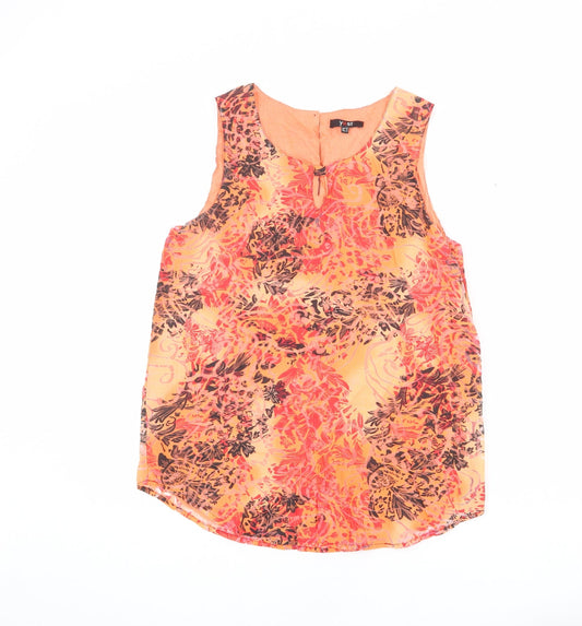 Womens UK Size 10 Yest Multicoloured Basic Tank