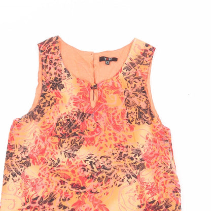 Womens UK Size 10 Yest Multicoloured Basic Tank