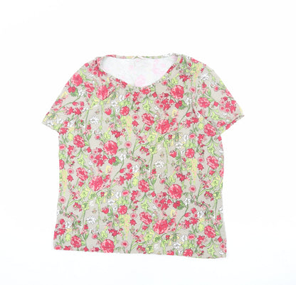 Womens UK Size M Anna Rose Beige Basic Blouse