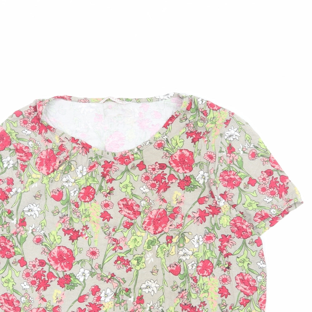 Womens UK Size M Anna Rose Beige Basic Blouse