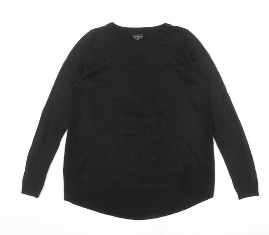 Womens UK Size 10 Topshop Black Pullover Jumper