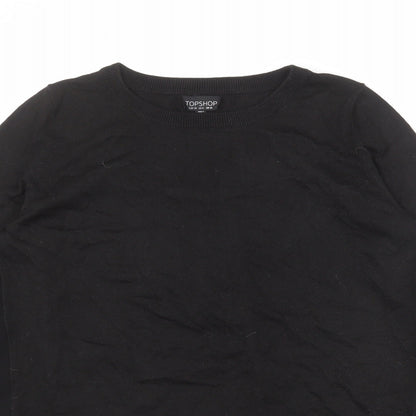 Womens UK Size 10 Topshop Black Pullover Jumper