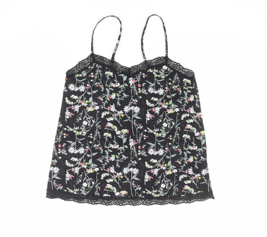 Womens UK Size 8 Marks and Spencer Black Camisole Tank
