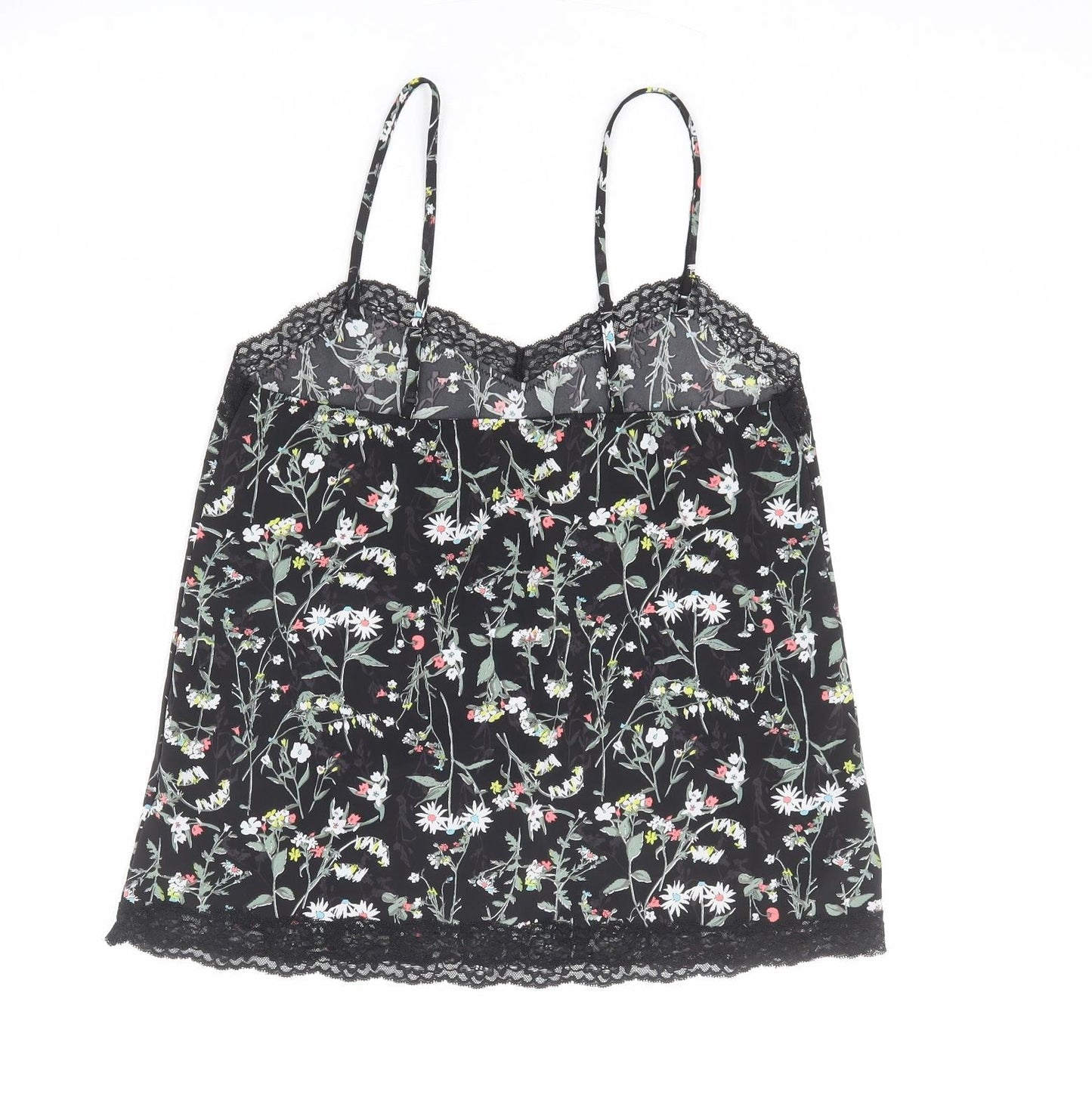 Womens UK Size 8 Marks and Spencer Black Camisole Tank