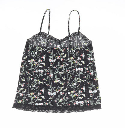 Womens UK Size 8 Marks and Spencer Black Camisole Tank