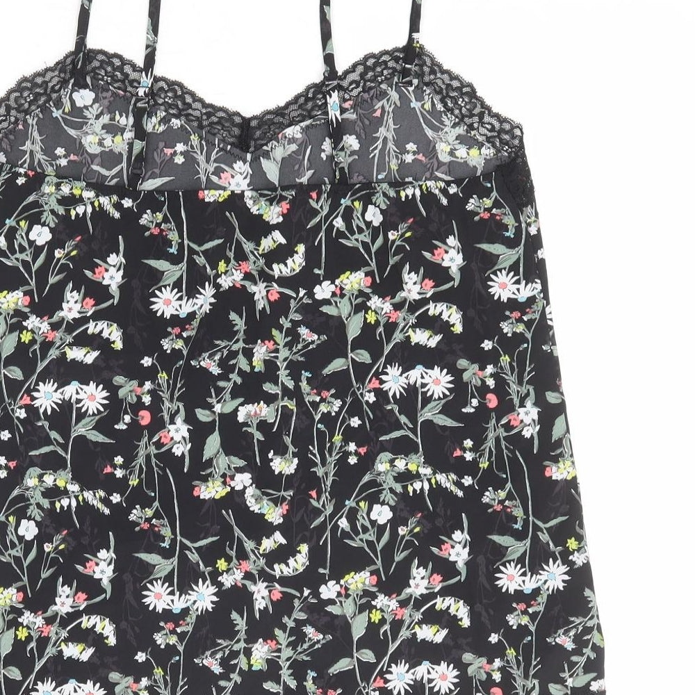 Womens UK Size 8 Marks and Spencer Black Camisole Tank
