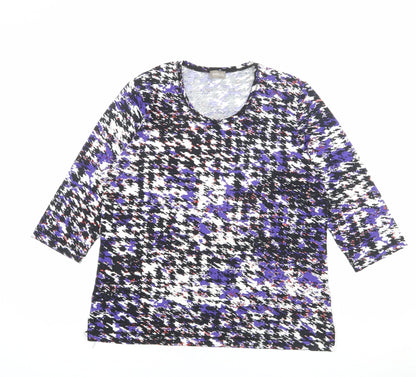 Womens UK Size 18 Gelco Multicoloured Basic Blouse
