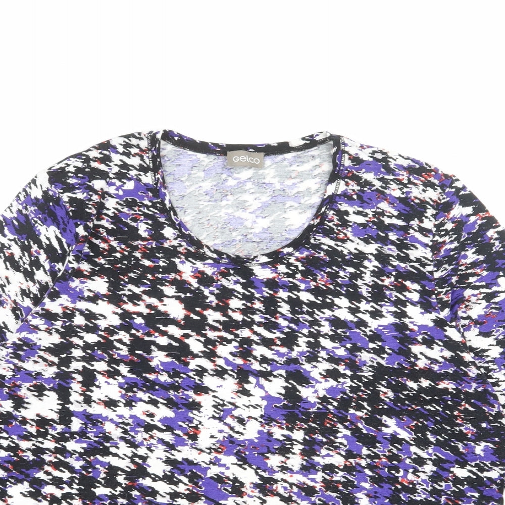 Womens UK Size 18 Gelco Multicoloured Basic Blouse