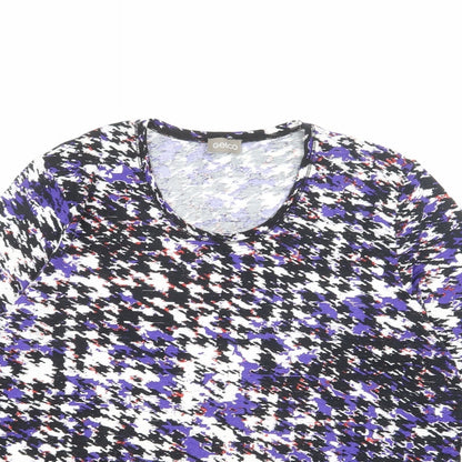 Womens UK Size 18 Gelco Multicoloured Basic Blouse