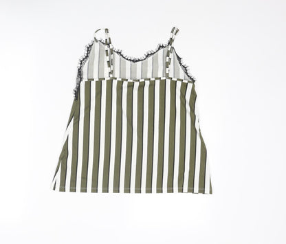 Womens UK Size XS Amisu Green Camisole Tank
