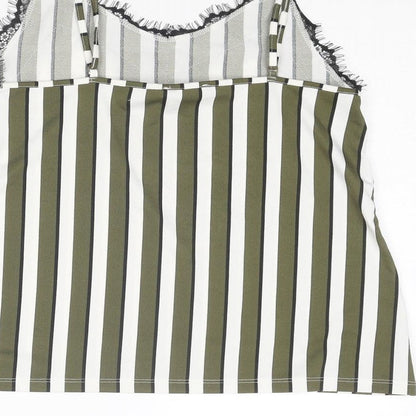 Womens UK Size XS Amisu Green Camisole Tank