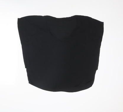 Womens UK Size 14 Oasis Black Camisole Blouse