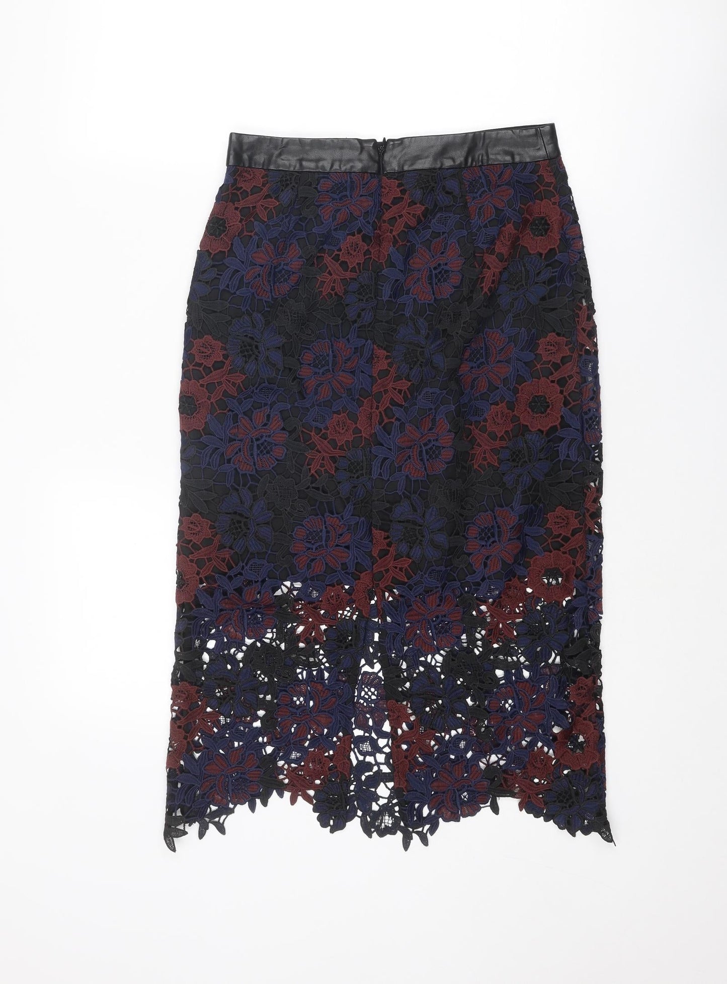 Womens UK Size 8 Topshop A-Line Lace Skirt