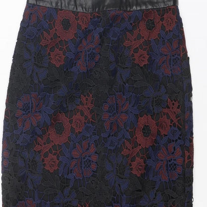 Womens UK Size 8 Topshop A-Line Lace Skirt