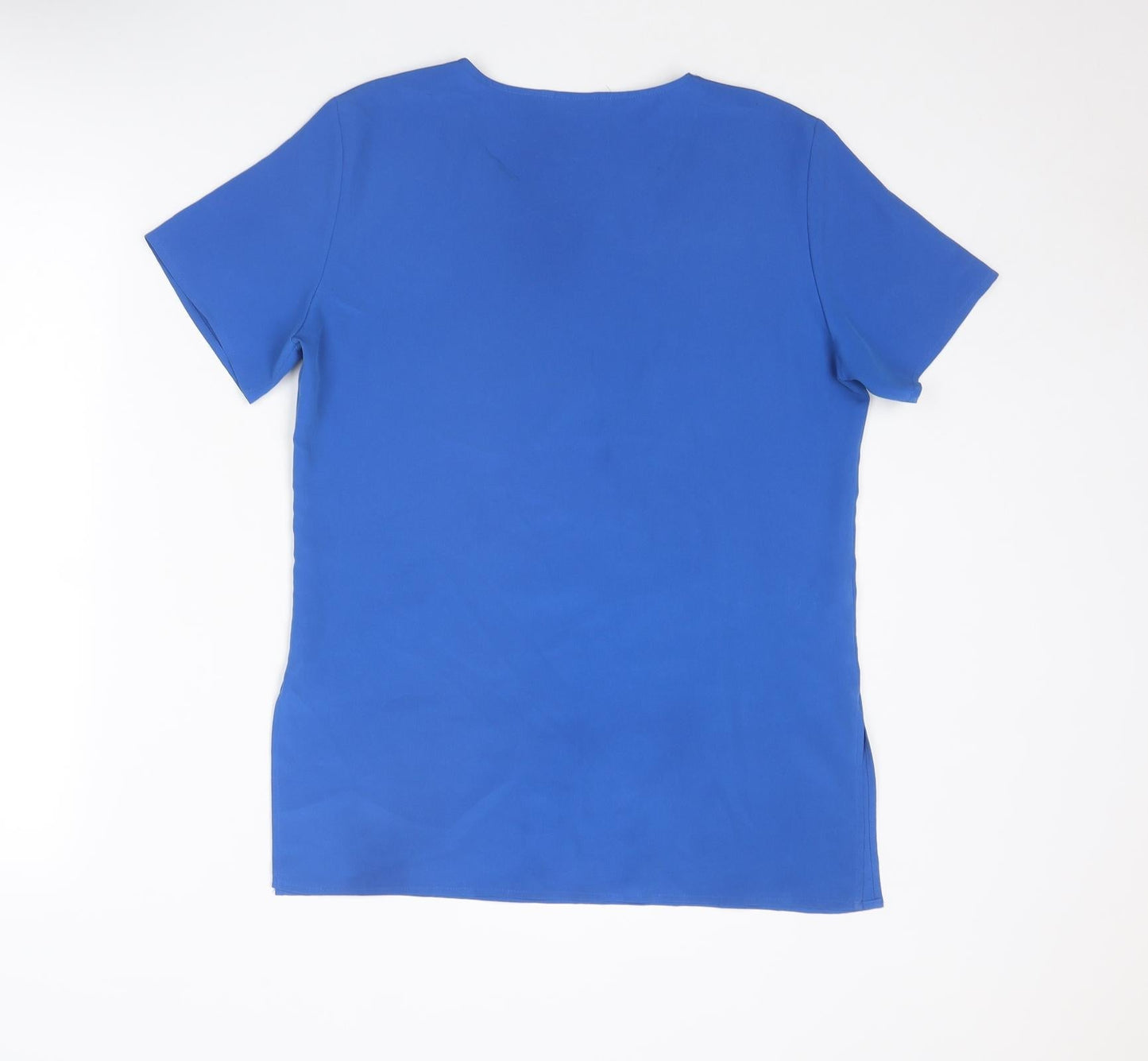 Womens UK Size 10 St Michael Blue Basic T-Shirt