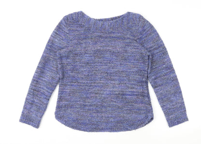 Womens UK Size M Pebble Bay Blue Pullover Jumper