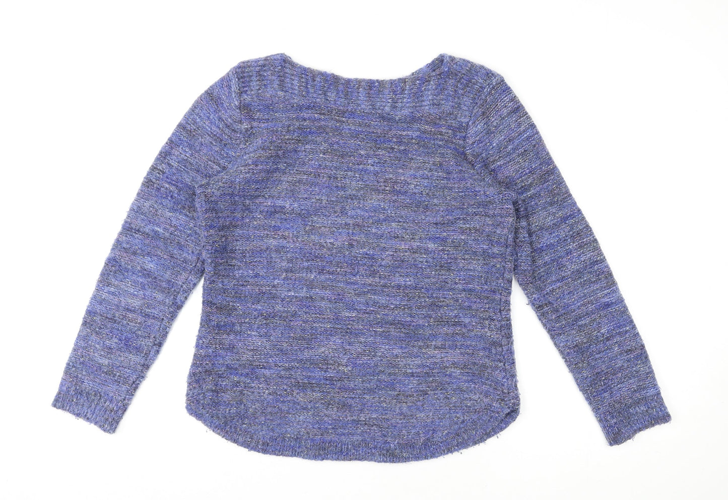 Womens UK Size M Pebble Bay Blue Pullover Jumper