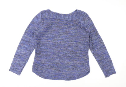 Womens UK Size M Pebble Bay Blue Pullover Jumper