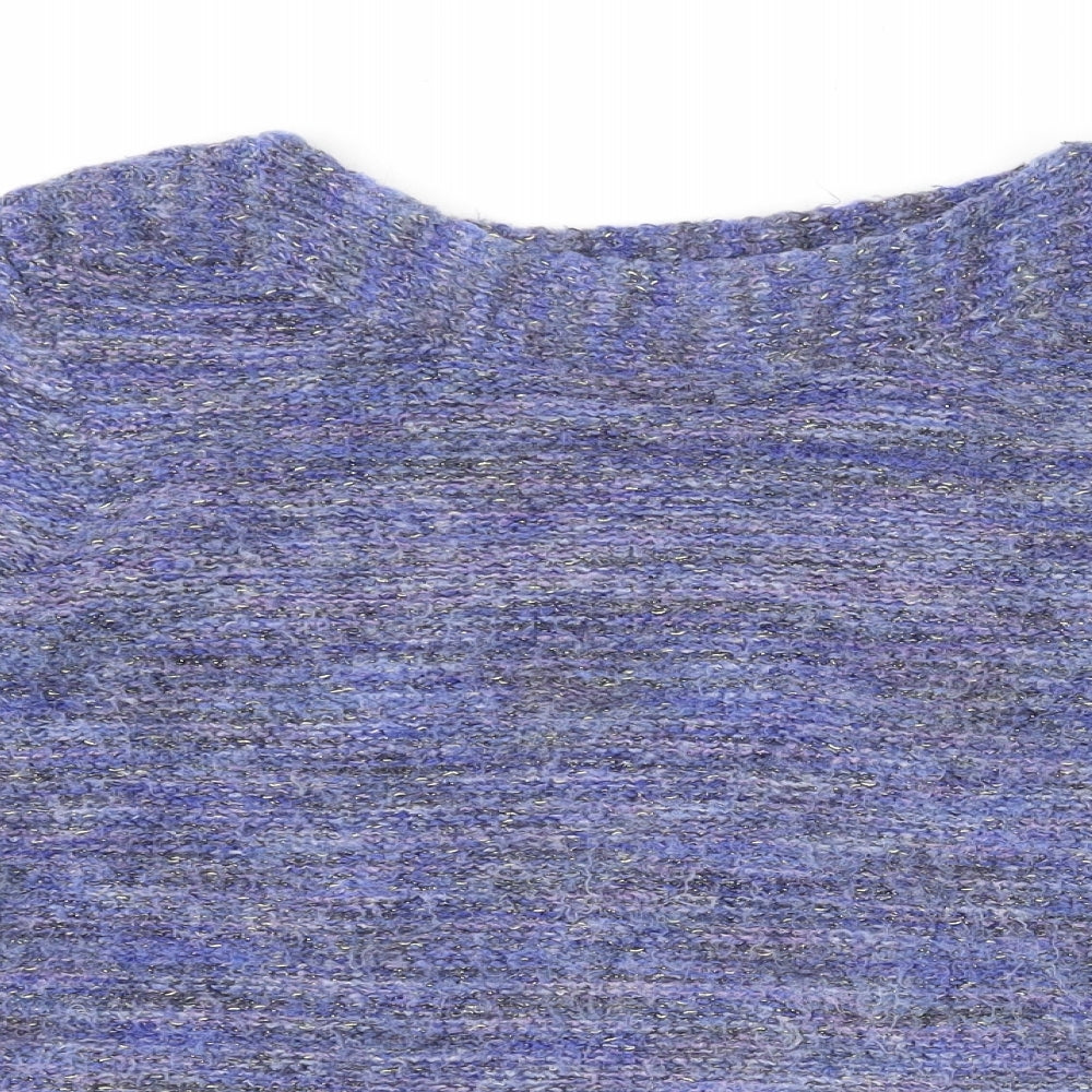Womens UK Size M Pebble Bay Blue Pullover Jumper