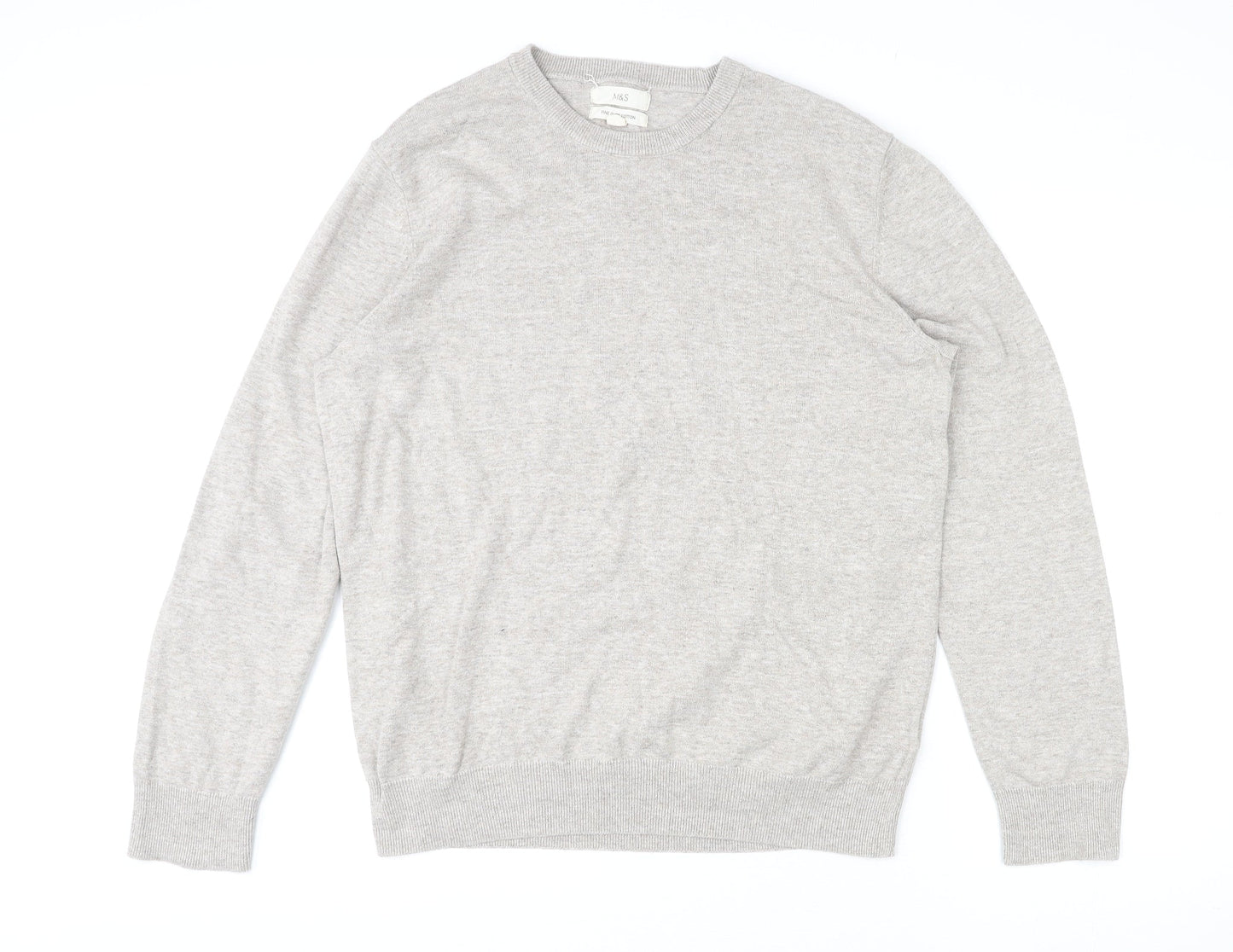 Womens UK Size L Marks and Spencer Beige Pullover Jumper