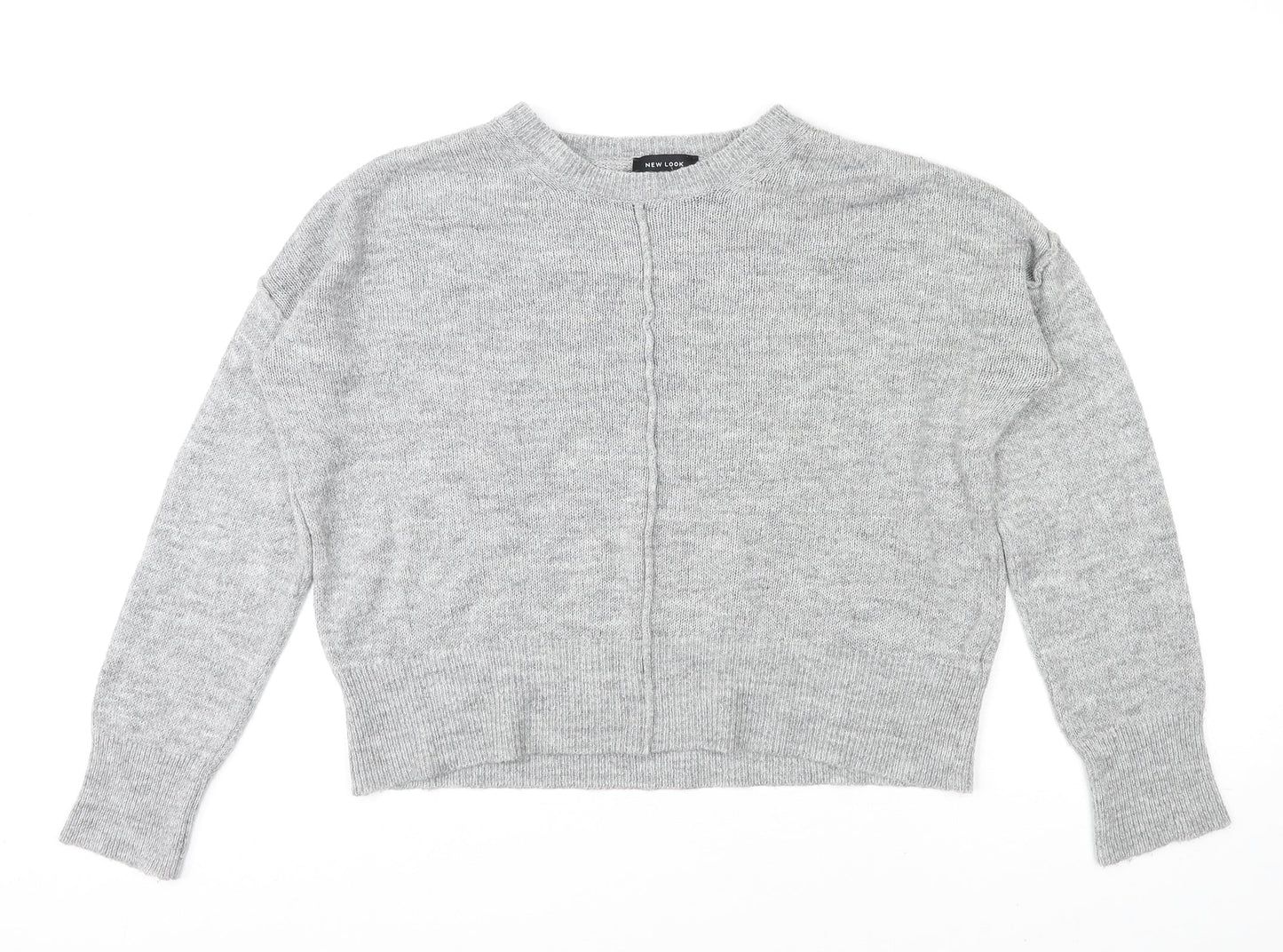 Womens UK Size S New Look Grey Pullover Jumper