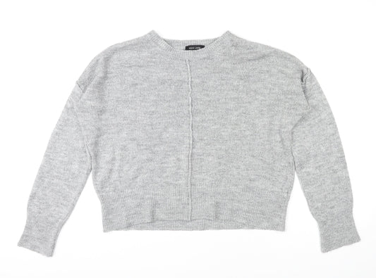 Womens UK Size S New Look Grey Pullover Jumper