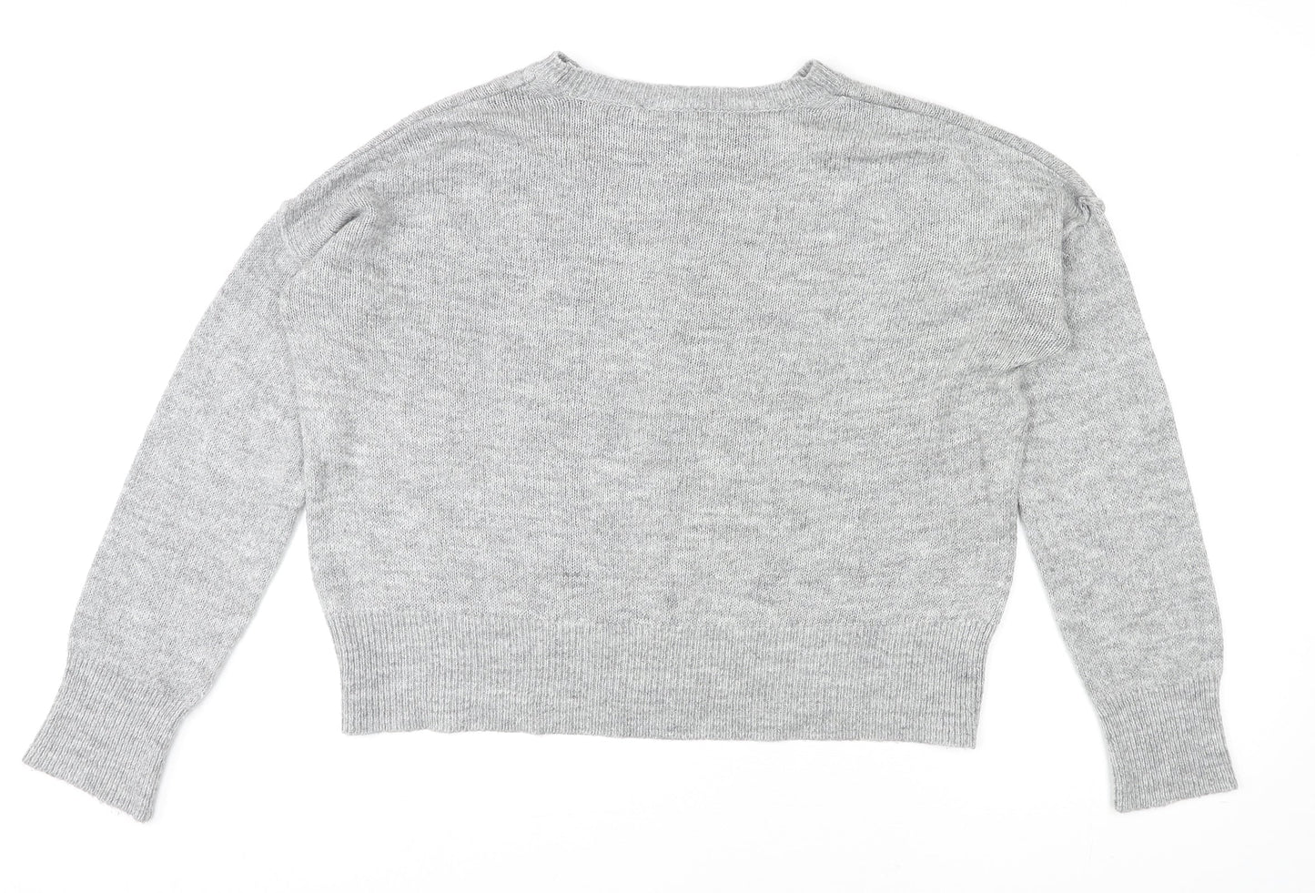 Womens UK Size S New Look Grey Pullover Jumper