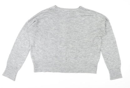 Womens UK Size S New Look Grey Pullover Jumper