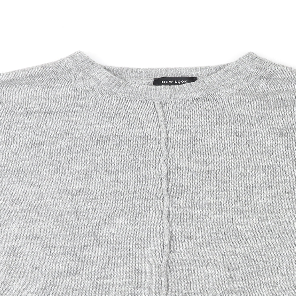 Womens UK Size S New Look Grey Pullover Jumper