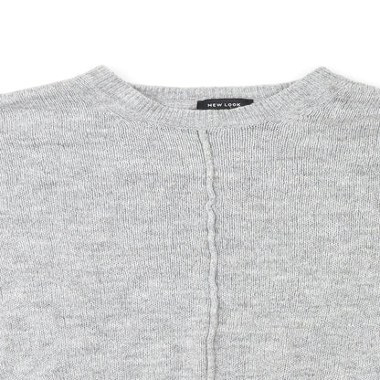 Womens UK Size S New Look Grey Pullover Jumper