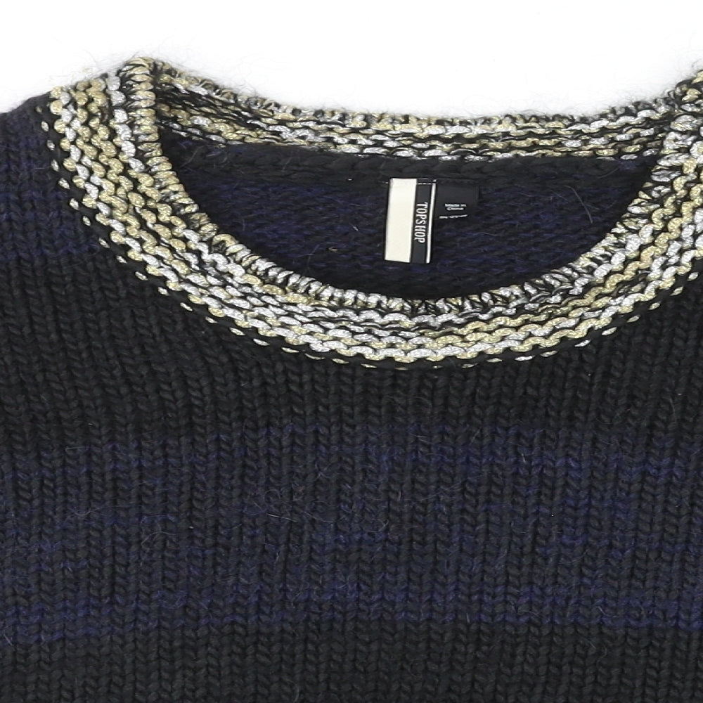 Womens UK Size 12 Topshop Multicoloured Pullover Jumper