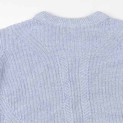 Womens UK Size XS Marks and Spencer Blue Pullover Jumper