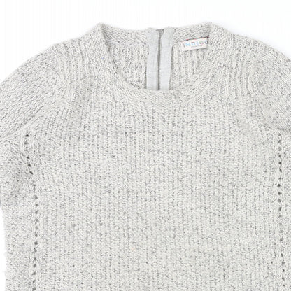 Womens UK Size 10 Indigo Grey Pullover Jumper