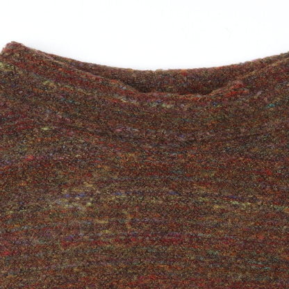 Klass Womens Multicoloured Roll Neck Acrylic Pullover Jumper Size 2XL