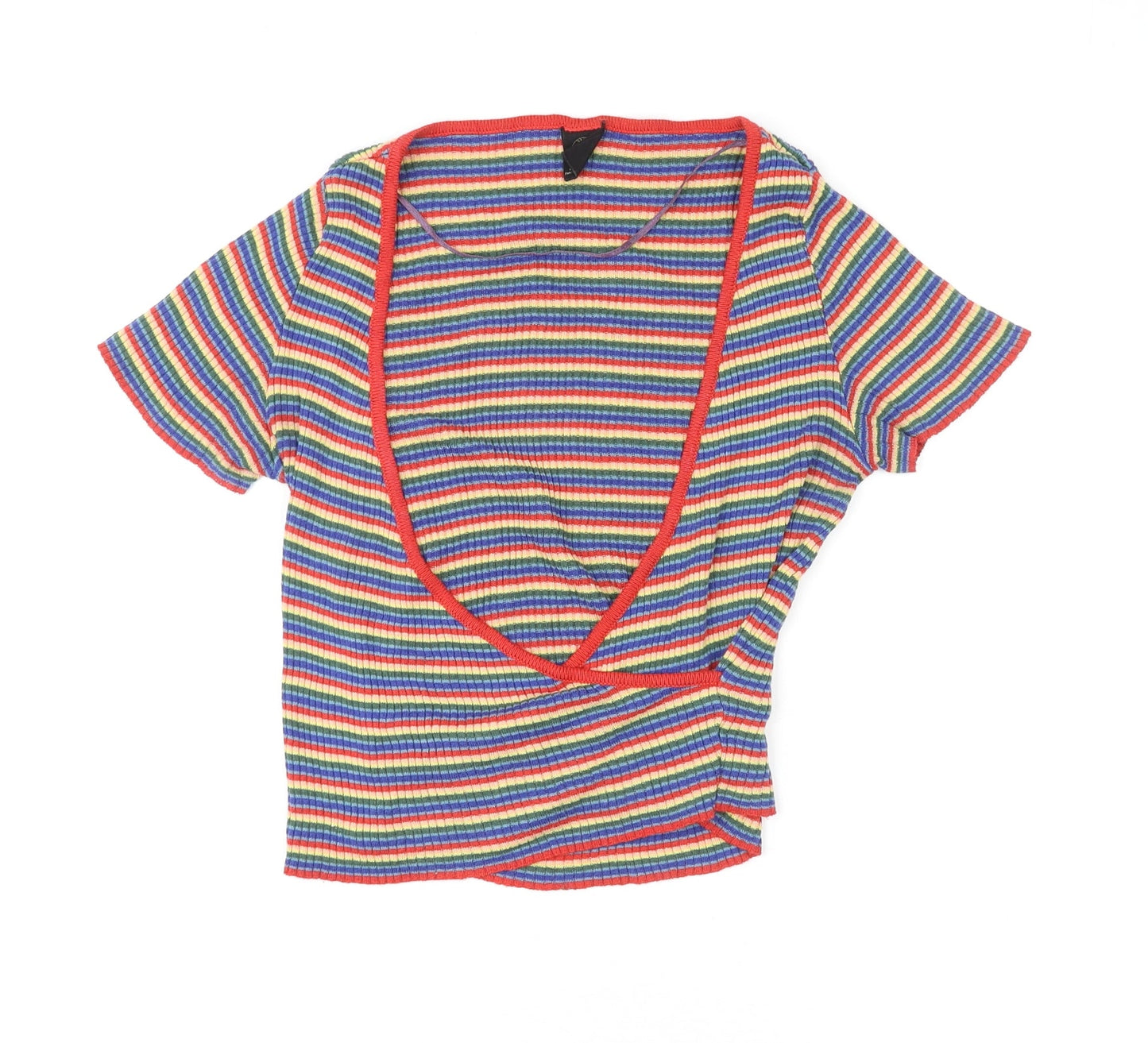 Womens UK Size S Urban Outfitters Multicoloured Basic T-Shirt