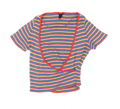Womens UK Size S Urban Outfitters Multicoloured Basic T-Shirt