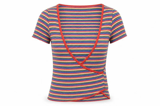 Womens UK Size S Urban Outfitters Multicoloured Basic T-Shirt