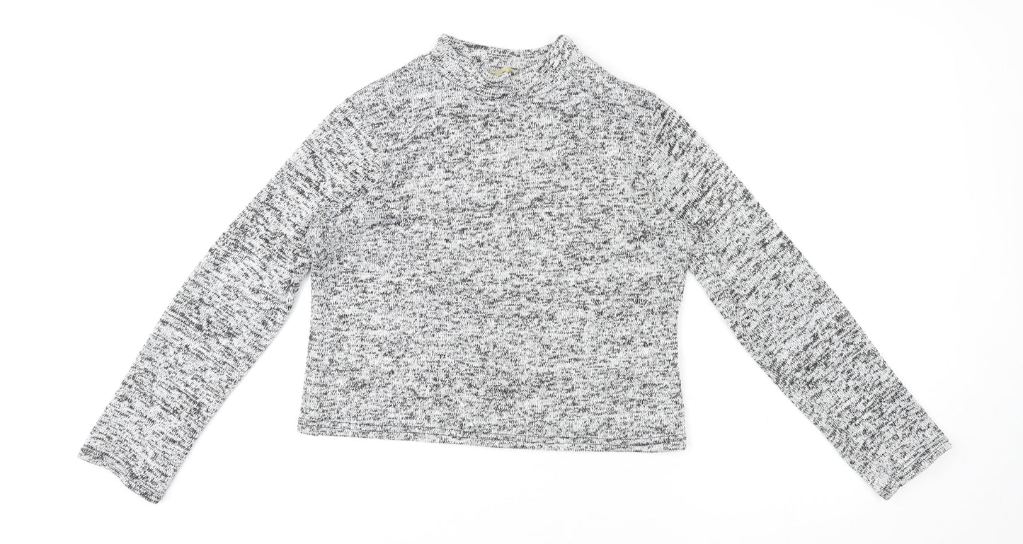 Womens UK Size L Cameo Rose Grey Pullover Jumper