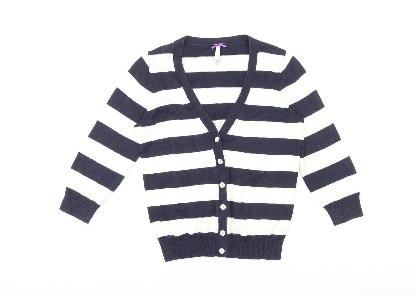 Womens UK Size 10 BHS Blue Cardigan Jumper