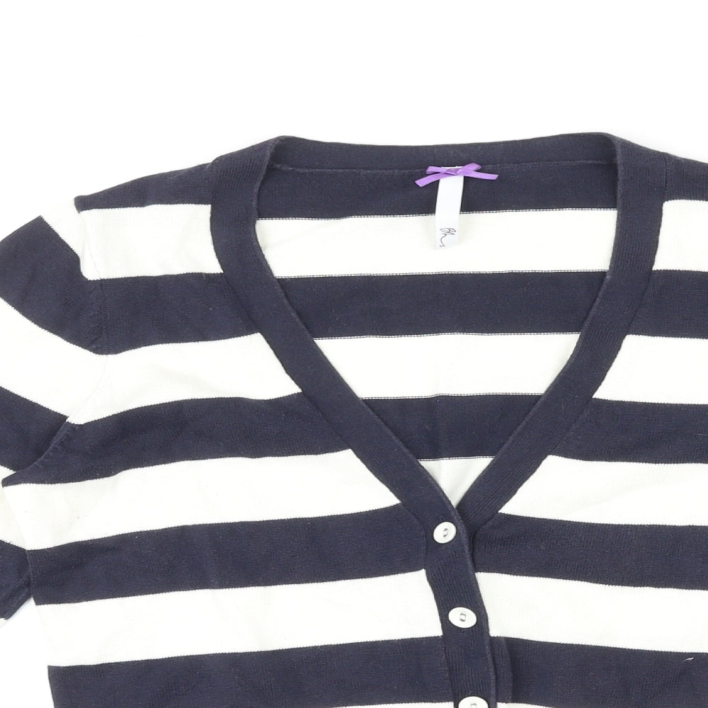 Womens UK Size 10 BHS Blue Cardigan Jumper