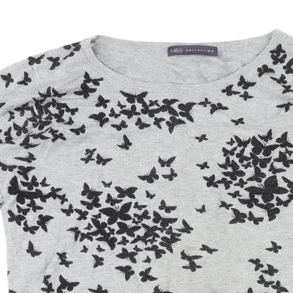 Womens UK Size 12 Marks and Spencer Grey Pullover Jumper