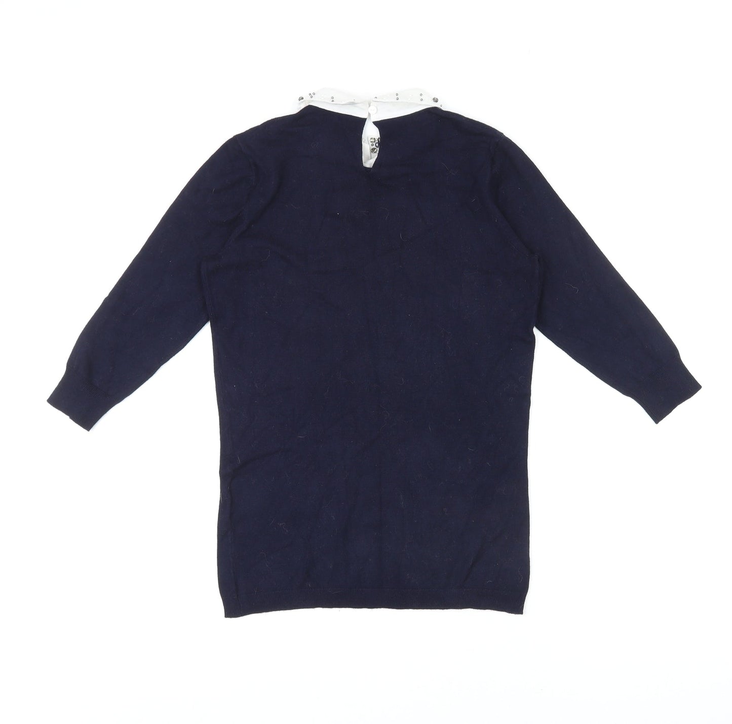 Womens UK Size 8 Warehouse Blue Pullover Jumper