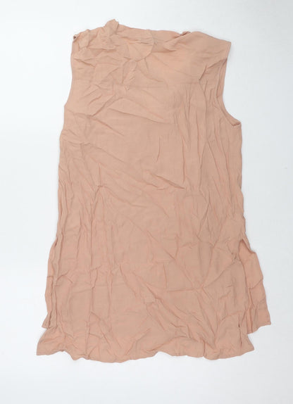 Womens UK Size 10 Marks and Spencer Beige Tunic Blouse