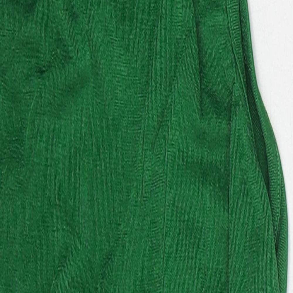 PRETTYLITTLETHING Womens Green Polyester Bodysuit One-Piece Size 8 Snap - Cut Out Back Detail