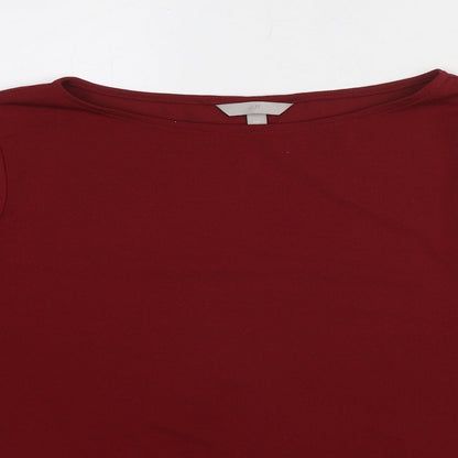 Womens UK Size XL H&M Red Basic Blouse