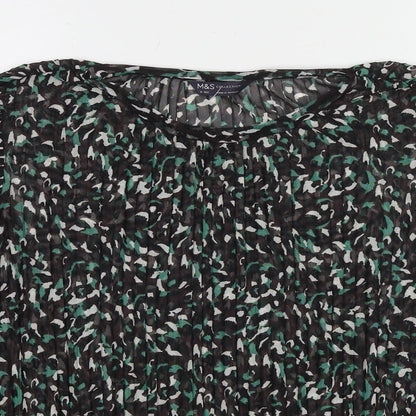 Womens UK Size 12 Marks and Spencer Multicoloured Basic Blouse