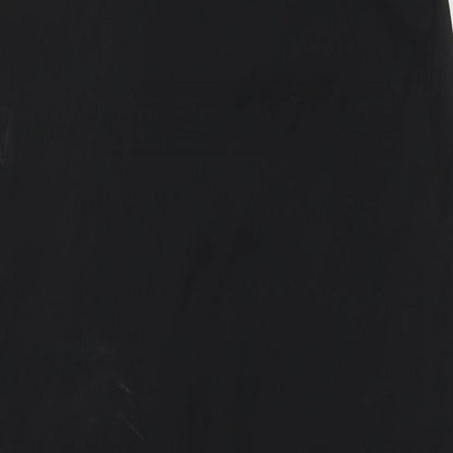 Zara Womens Black Polyester Maxi Size L Mock Neck Pullover